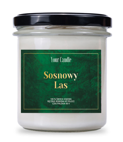Your Candle Świeca zapachowa sojowa Sosnowy las-300ml