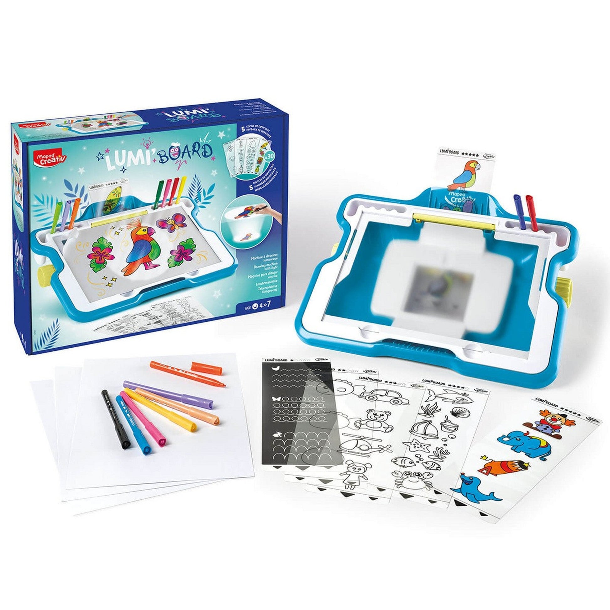 Kreatywna tablica podświetlana do rysowania Lumi Board Maped Creativ-3