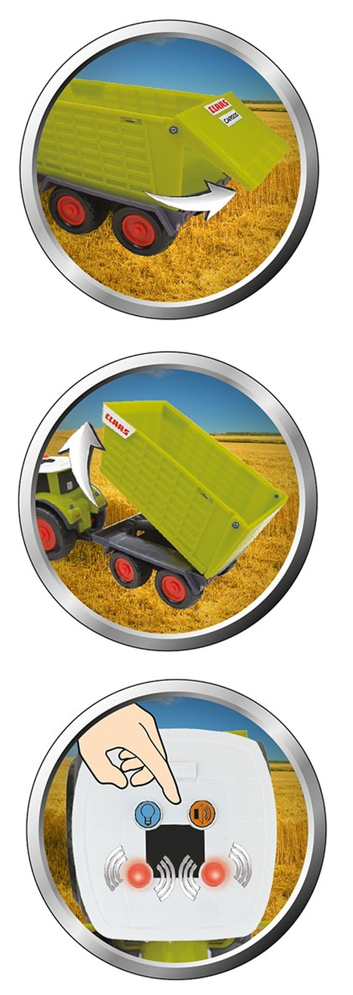 Mini Traktor z przyczepą CLASS Axion870 + Cargos750-2