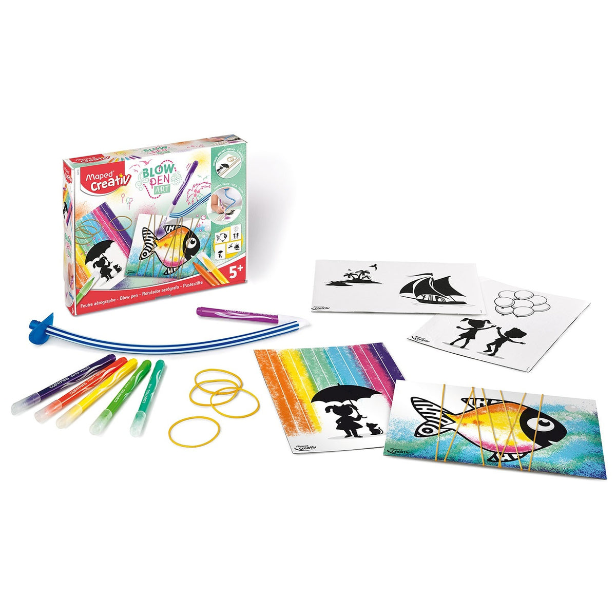 Creativ flamastry dmuchane Blowpen Art String'art