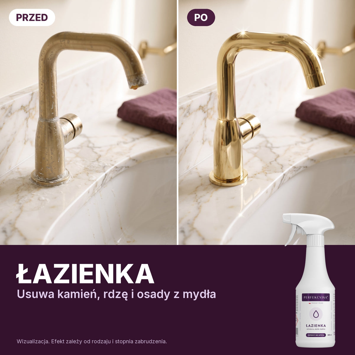 PERFEKCYJNA Łazienka – przed i po (wizualizacja)