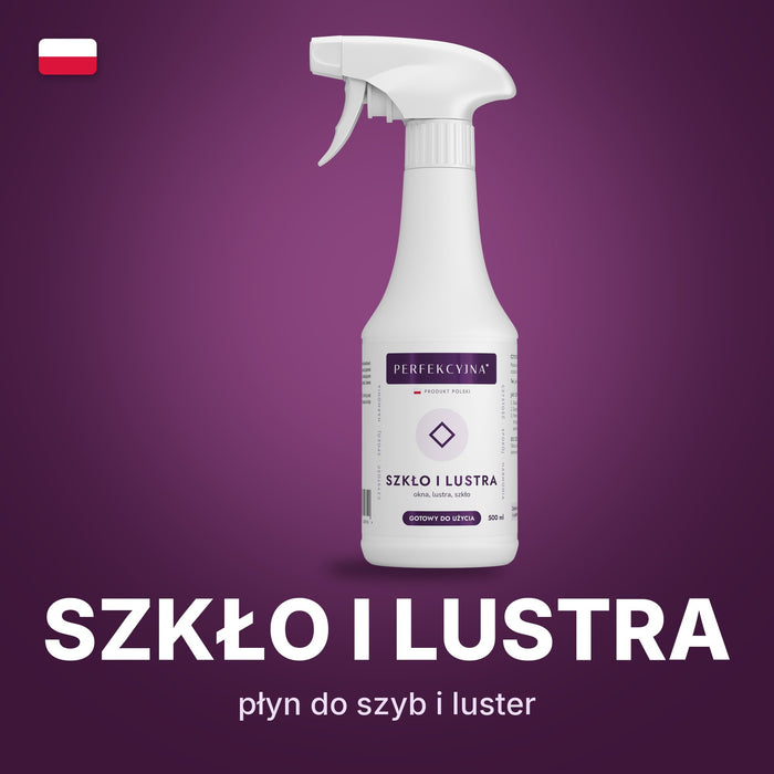 PERFEKCYJNA Szkło i lustra – płyn do mycia szyb i luster bez smug, 500 ml