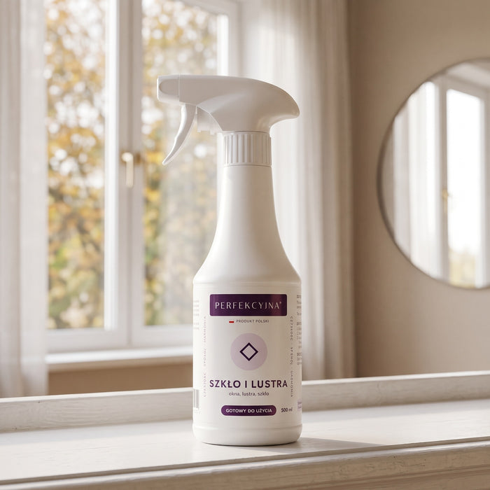PERFEKCYJNA Szkło i lustra – płyn do mycia szyb i luster bez smug, 500 ml
