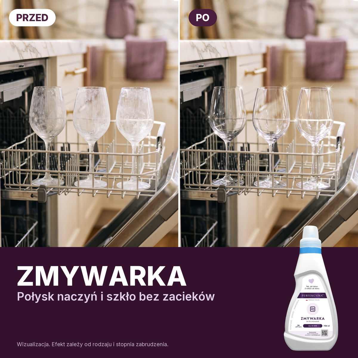 PERFEKCYJNA Zmywarka – przed i po (wizualizacja)